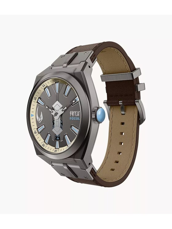 Fossil Fossil Zegarek LE1245SET Brązowy