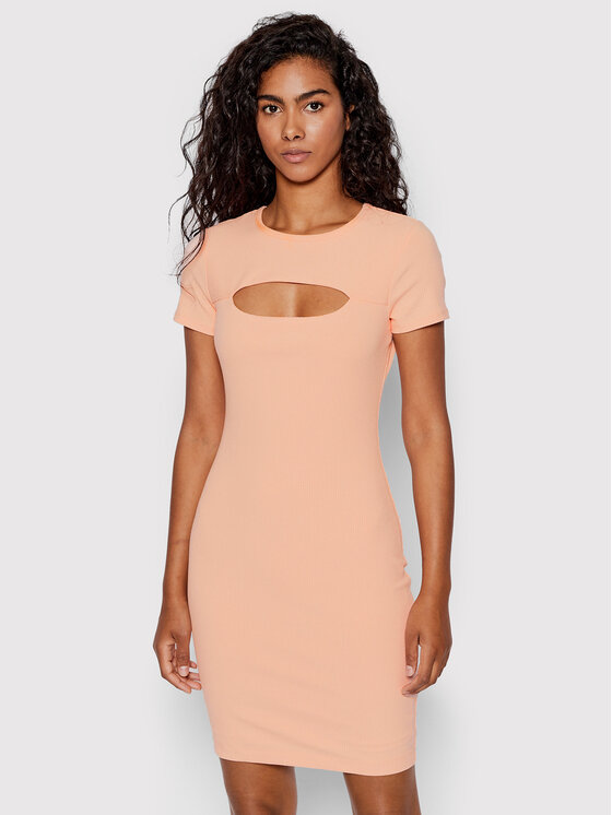 Vestito da giorno WBYK95 KB9E2 Rosa Slim Fit