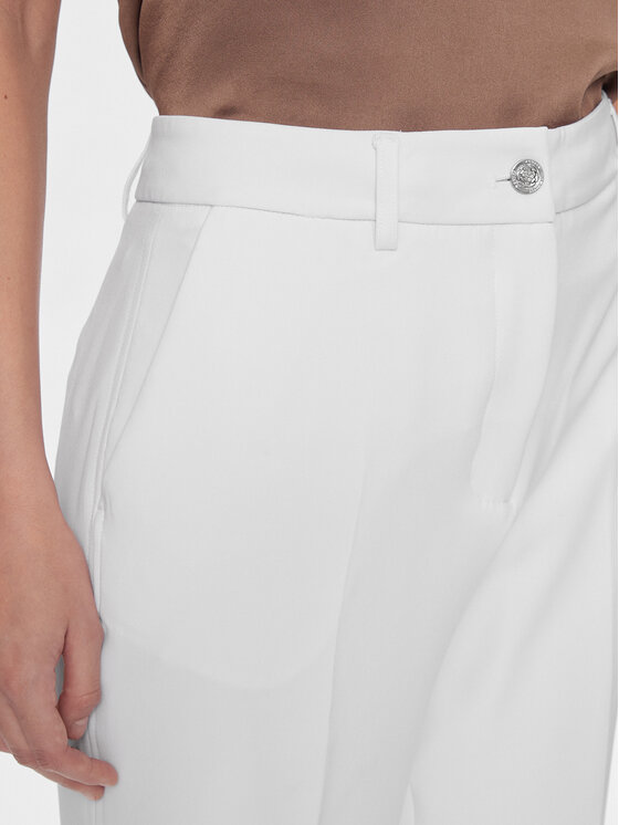 Guess Guess Pantaloni di tessuto W4RB30 WFWX2 Bianco Slim Fit