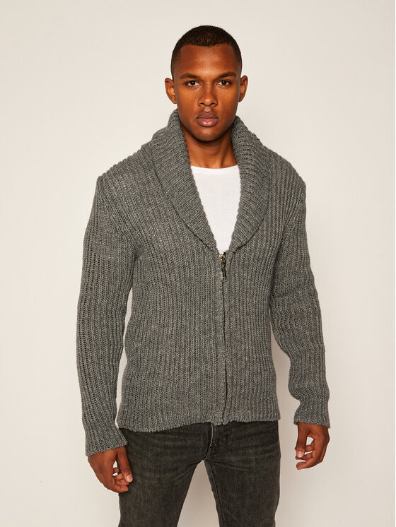 Rage Age Rage Age Strickjacke Shield 3 Grau Slim Fit