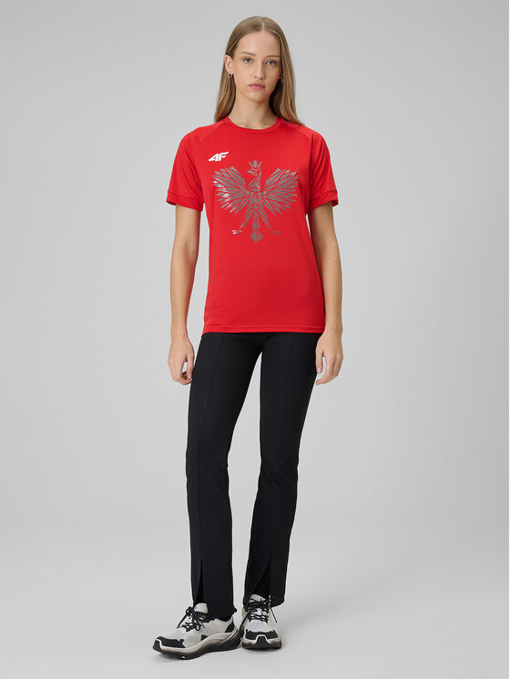 4F 4F T-Shirt TEAMWEAR Czerwony Regular Fit