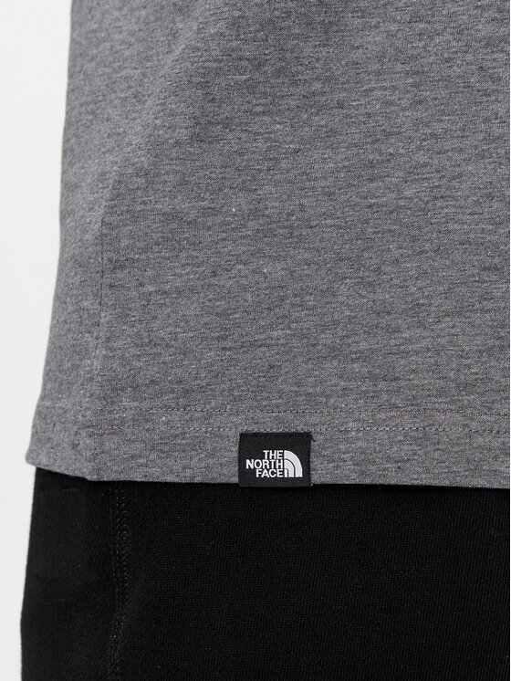 The North Face The North Face T-krekls Simple Dome NF0A87NG Pelēks Regular Fit