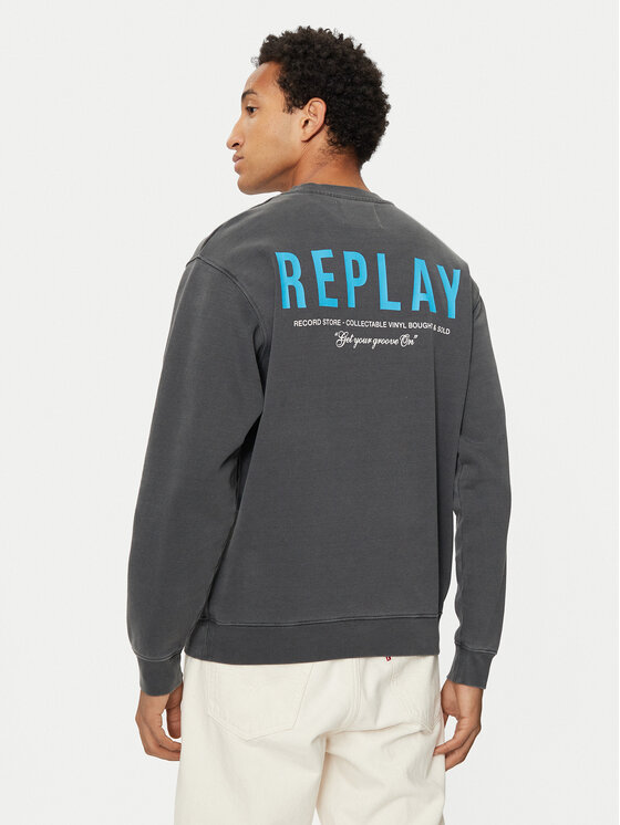 REPLAY REPLAY Bluza M6967 .000.22890G Szary Regular Fit