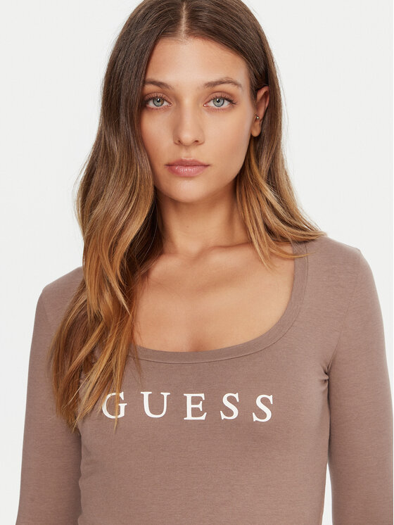 Guess Guess Särkpluus O5RI00 KBBU1 Beež Regular Fit