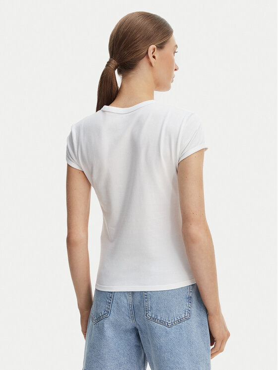 Calvin Klein Jeans Calvin Klein Jeans T-shirt Graphic Logo LV047F815G Bijela Slim Fit