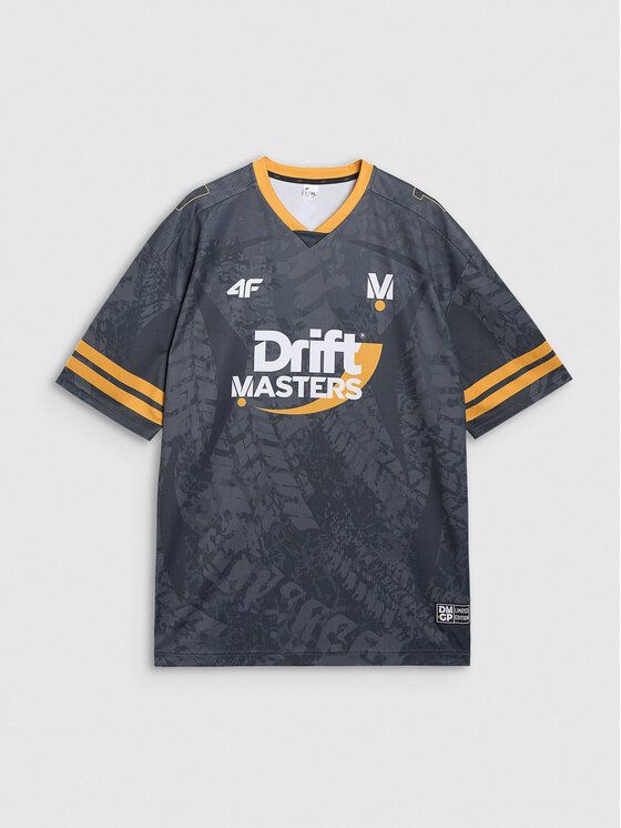 4F 4F T-Shirt TEAMWEAR Czarny Oversize