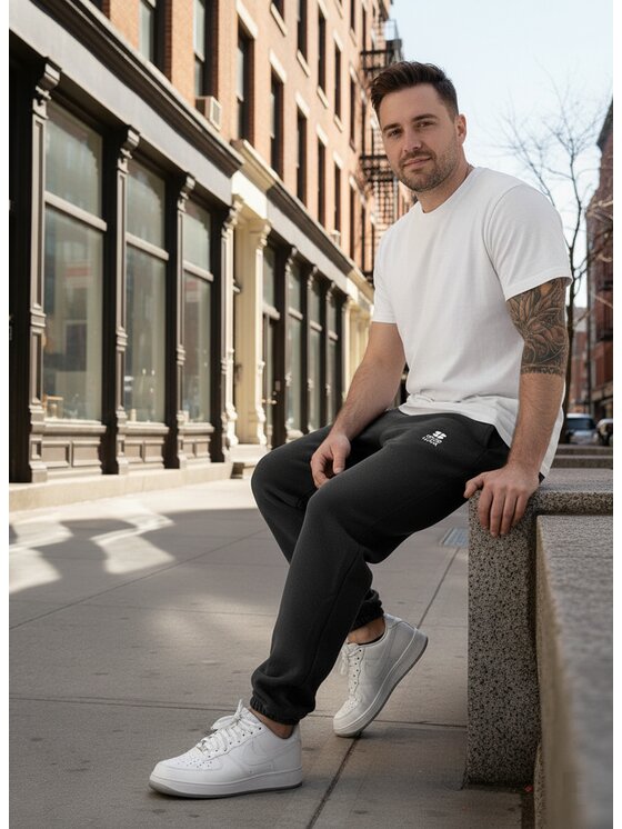 Good Luck Good Luck Spodnie dresowe Wygodne po domu spacer do auta 129938 Szary Regular Fit