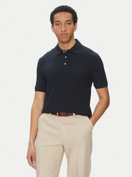 Marciano Guess Marciano Guess Тениска с яка и копчета 5GHP01 6315A Тъмносин Regular Fit