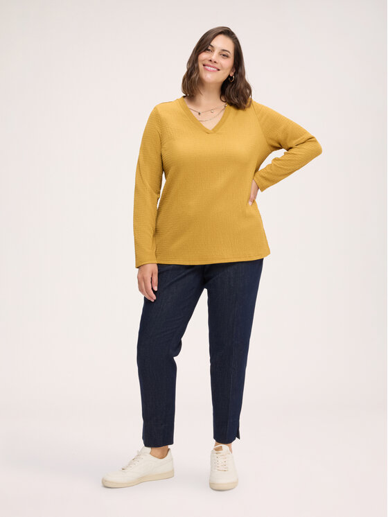 Fiorella Rubino Fiorella Rubino T-shirt G0DYL009315N028 Giallo Regular Fit
