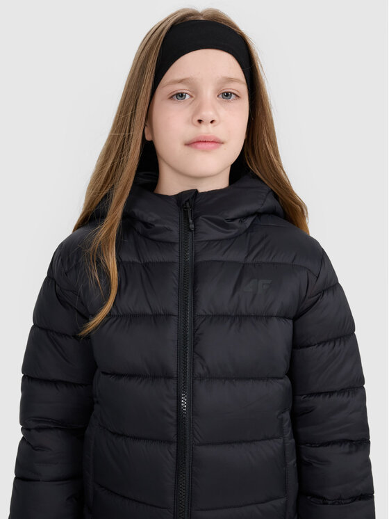 4F 4F Kurtka puchowa OUTERWEAR Czarny Regular Fit