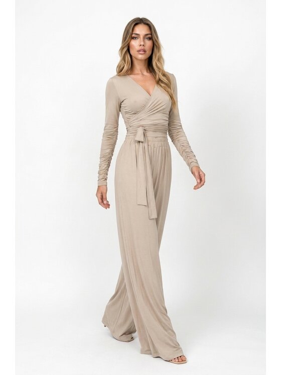 MissDenim MissDenim Kuloty Cullot Pants Beżowy Loose Fit