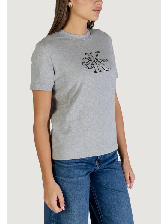 Calvin Klein Jeans Calvin Klein Jeans T-shirt LV047E819G Grigio Casual Fit