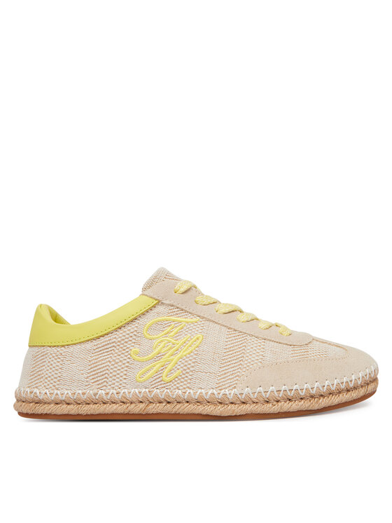 Tommy Hilfiger Tommy Hilfiger Espadrilky Woven Logo Embroidery FW0FW09108 Béžová