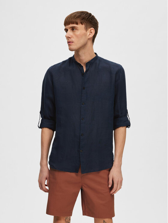 Selected Homme Selected Homme Marškiniai 16088372 Tamsiai mėlyna Regular Fit
