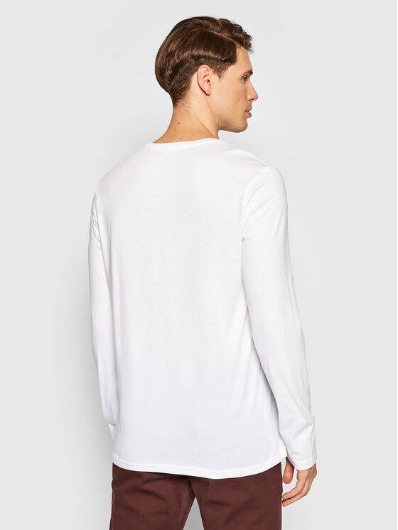 United Colors Of Benetton United Colors Of Benetton Longsleeve 3U53J1F05 Biały Relaxed Fit