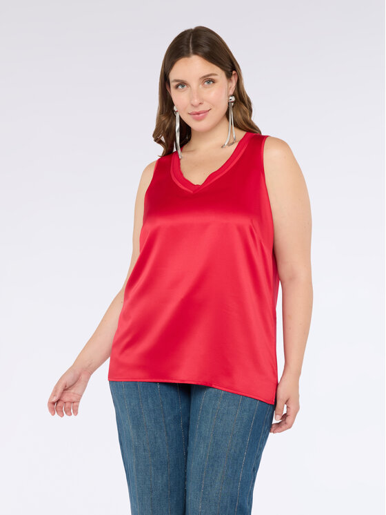 Fiorella Rubino Fiorella Rubino T-shirt G478L208554N016 Rosso Regular Fit