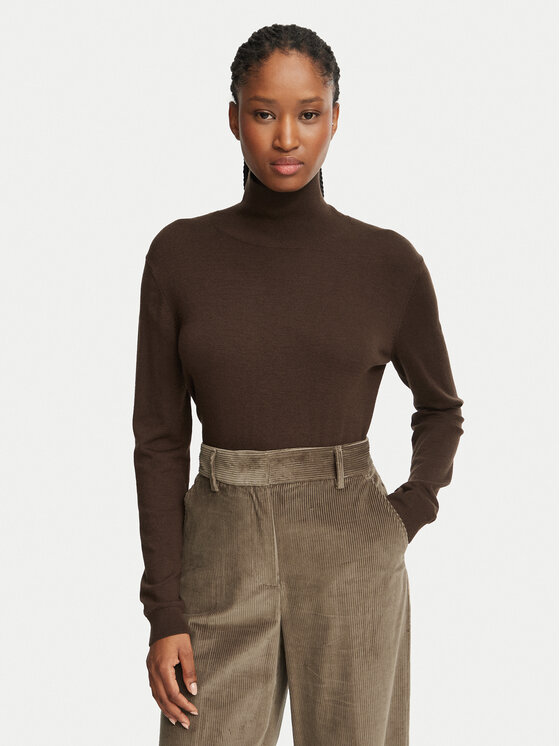 Weekend Max Mara Rollkragenpullover Kiku 2625366092 Braun Regular Fit