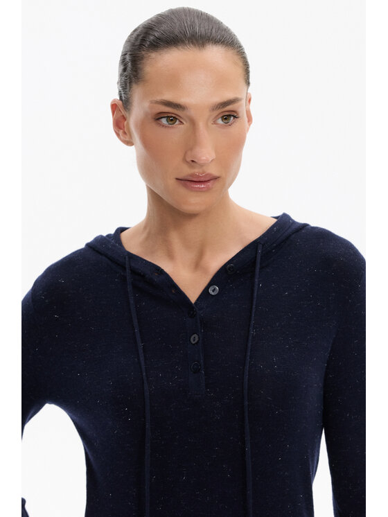 Deni Cler Milano Deni Cler Milano Sweter T-DC-S488-F5-90-59-1 Granatowy Regular Fit
