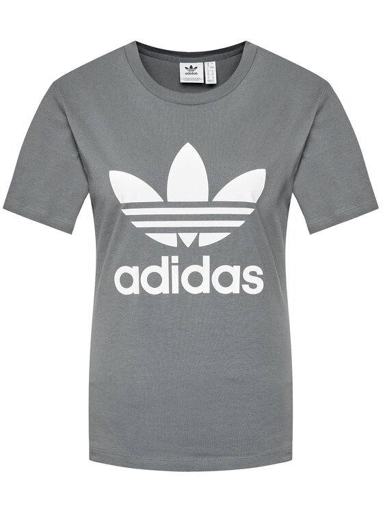 adidas adidas T-Shirt adicolor Classics Trefoil GN2903 Szary Regular Fit