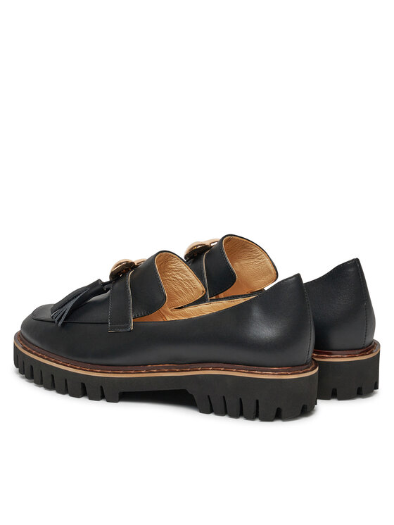 Baldowski Baldowski Loaferice D04958-DIAN-002 Crna