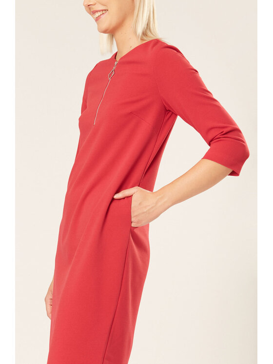 QUIOSQUE QUIOSQUE Každodenní šaty PULLERE DRESS Růžová Regular Fit