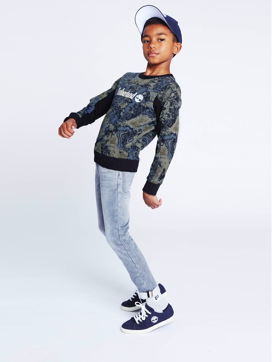 Timberland Timberland Μπλούζα T25U09 S Πράσινο Regular Fit