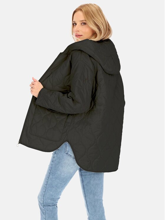 Perso Perso Kurtka damska BLE251046F Czarny Regular Fit