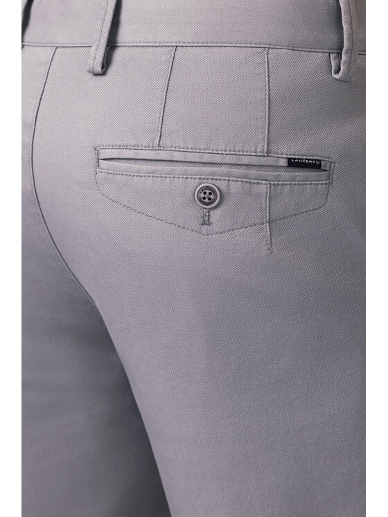 Lancerto Lancerto Chinosy Mikkeli SP082125000013 Szary Slim Fit