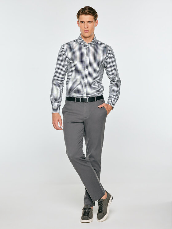 BIG STAR BIG STAR Koszula GIBKOR Granatowy Basic Fit