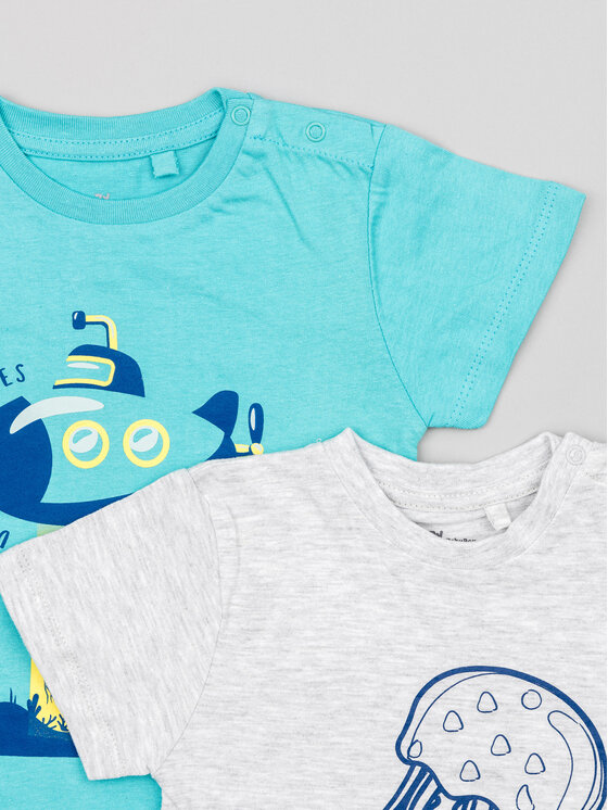 Zippy Zippy Σετ 2 T-Shirts ZBBAP0303 23016 Έγχρωμο Regular Fit