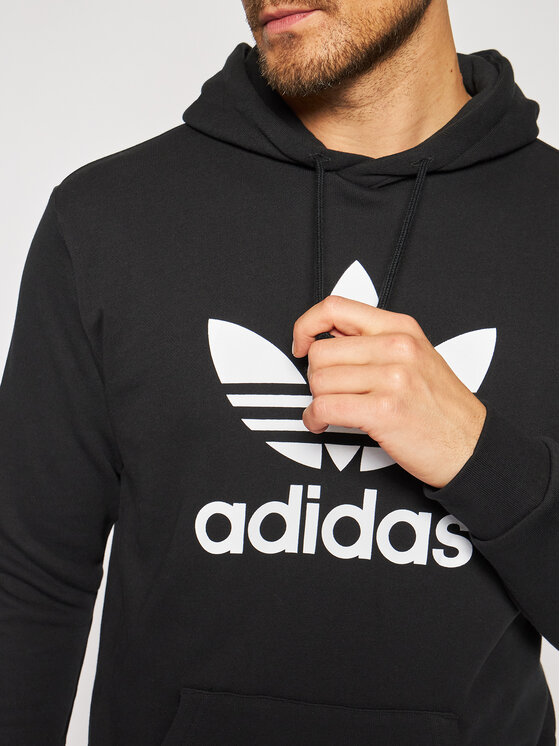 adidas adidas Μπλούζα adicolor Classics Trefoil Μαύρο Regular Fit