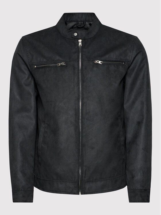 Only & Sons Only & Sons Geacă din imitație de piele Willow 22021446 Negru Regular Fit
