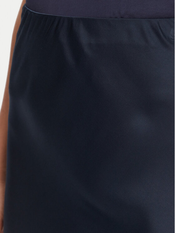 ViCOLO ViCOLO Maxi sukně TD0472 Tmavomodrá Slim Fit
