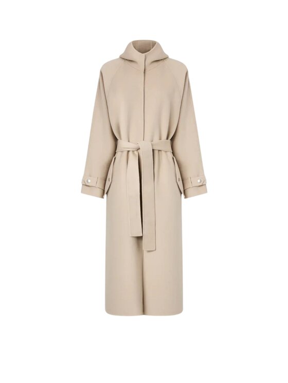 PINKO PINKO Cappotto Cartoccio cappotto panno double Grigio Regular Fit
