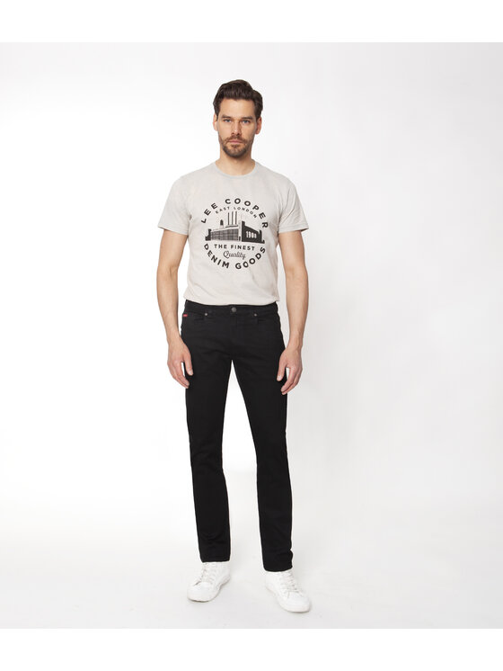 Lee Cooper Lee Cooper Jeansy NORRIS Czarny Slim Fit