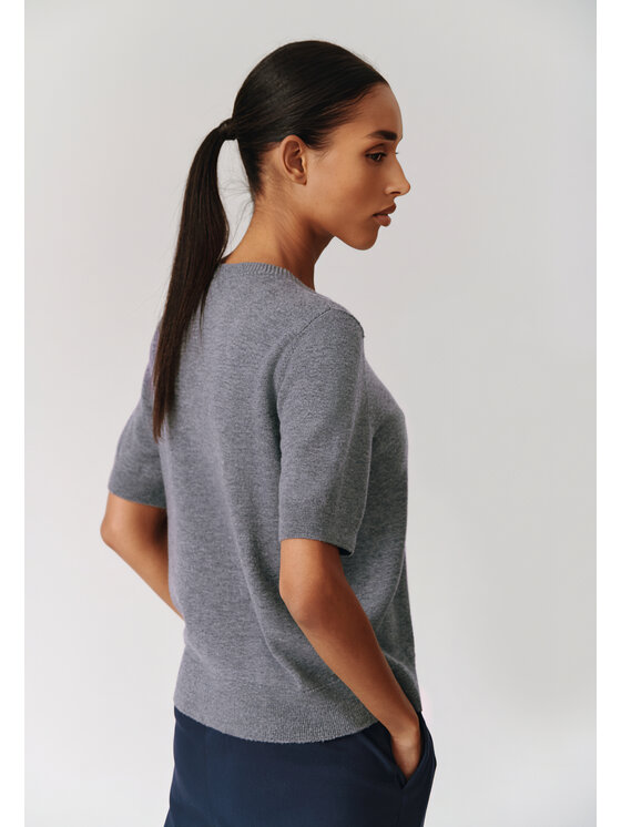 TATUUM TATUUM Sweter MERIO Szary Classic Fit