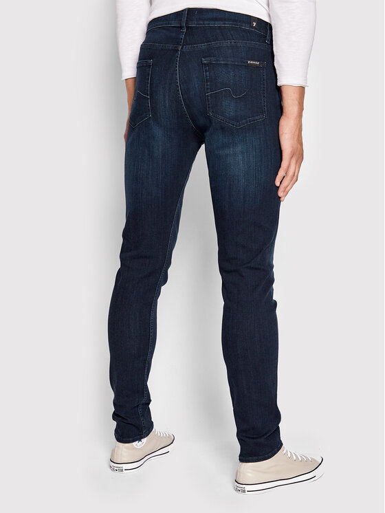 7 For All Mankind 7 For All Mankind Džínsy Luxe Performance Plus JSMXA230IP Tmavomodrá Slim Fit