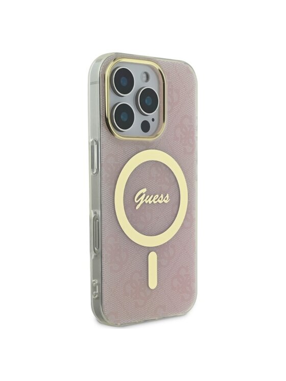 Guess Guess Etui na telefon iPhone 16 Pro Max Różowy