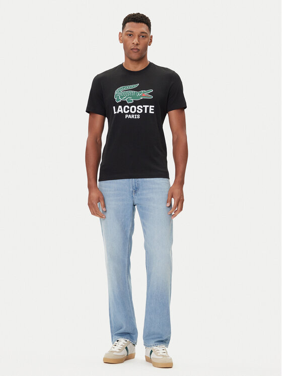 Lacoste Lacoste Футболка TH5634 Чорний Regular Fit