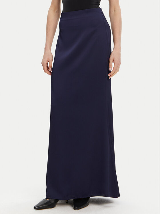 ACCESS FASHION ACCESS FASHION Fustă maxi 53-6023-147 Bleumarin Regular Fit