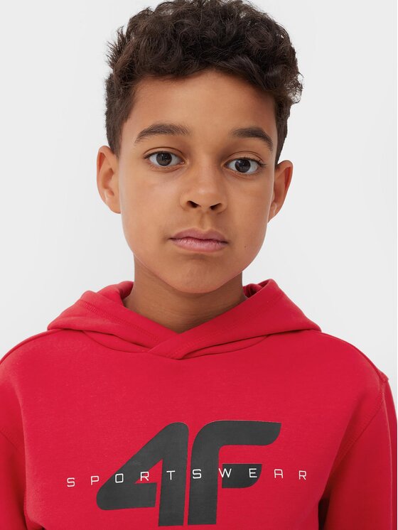 4F 4F Felpa 4FJAW23TSWSM628 Rosso Regular Fit