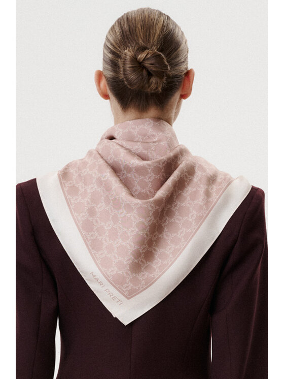 MARI PRETI MARI PRETI Foulard MONOGRAM M Beige