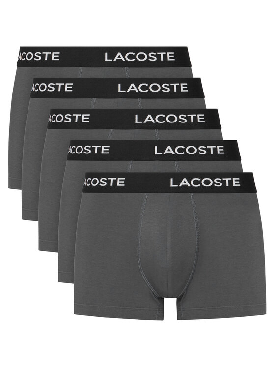 Lacoste Lacoste Set di 5 boxer 5H1292 Grigio