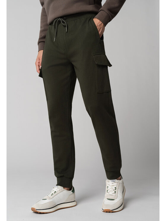 Volcano Volcano Joggery N-CAVE Zielony Regular Fit