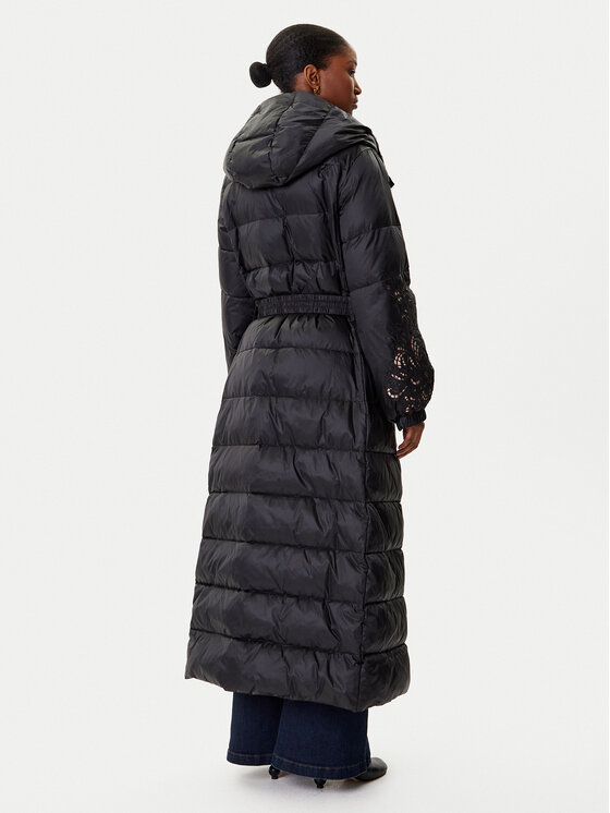 TWINSET TWINSET Pehelykabát 252TP2430 Fekete Regular Fit