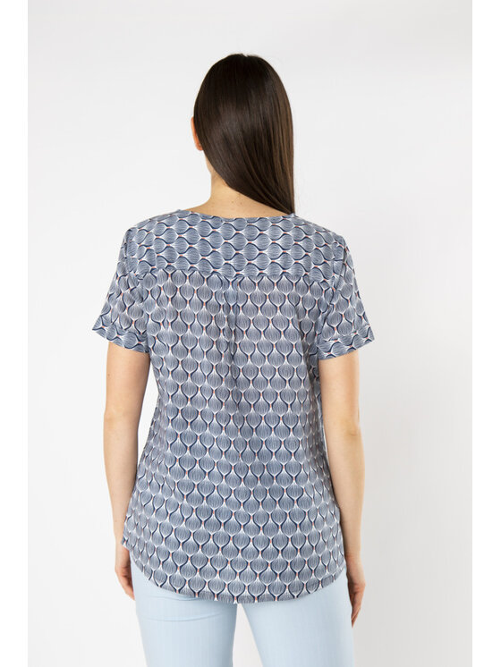 QUIOSQUE QUIOSQUE Halenka CARBOY SHIRT Modrá Regular Fit