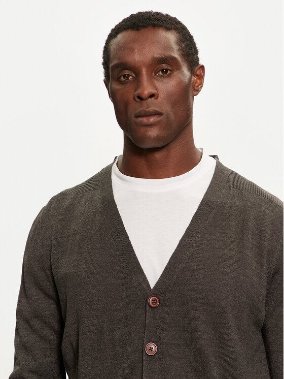 Brave Soul Brave Soul Cardigan MK-162GHAZALI Grigio Regular Fit