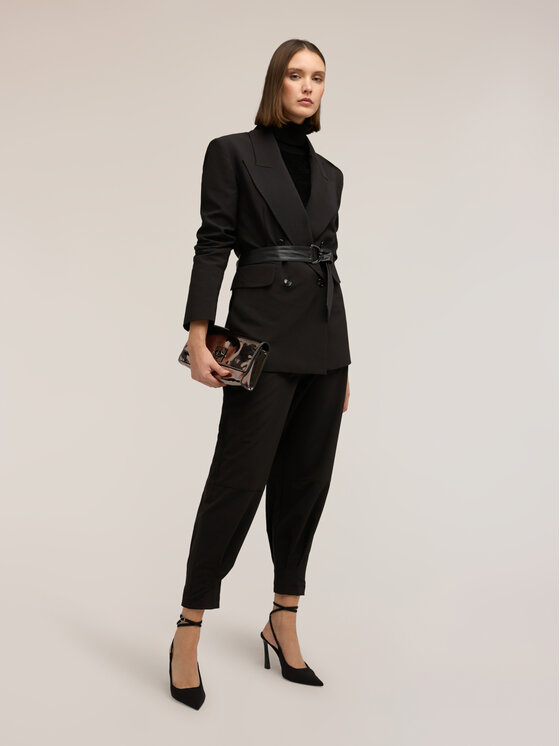 Motivi Motivi Giacca di transizione Q089Q001119N033 Nero Regular Fit