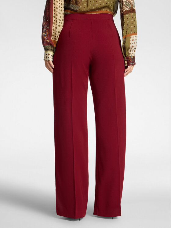 Elena Mirò Elena Mirò Spodnie materiałowe P053P000580N056 Bordowy Flare Fit