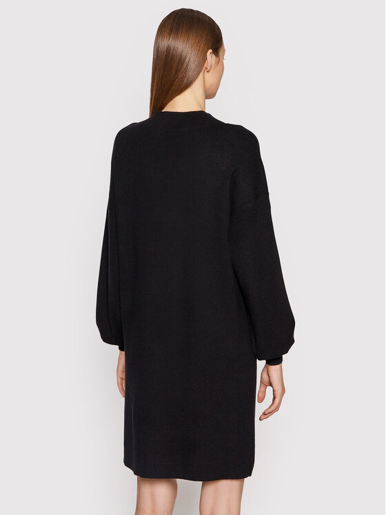Vero Moda Vero Moda Kootud kleit Nancy 10249116 Must Relaxed Fit